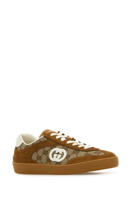 Brown G75 Logo Sneakers