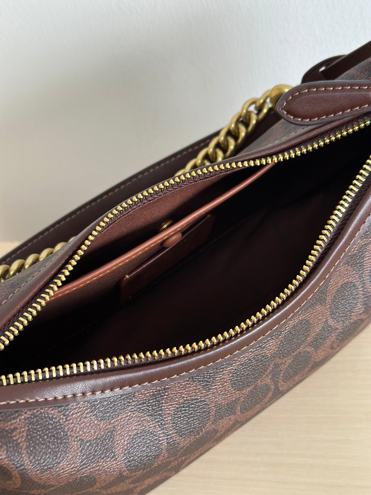 Authentic C*oach Canvas Juliet Small Shoulder Bag 25