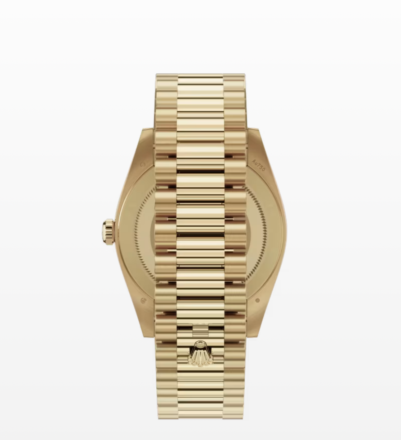 18 CT GOLD DAY DATE WHITE DIAL