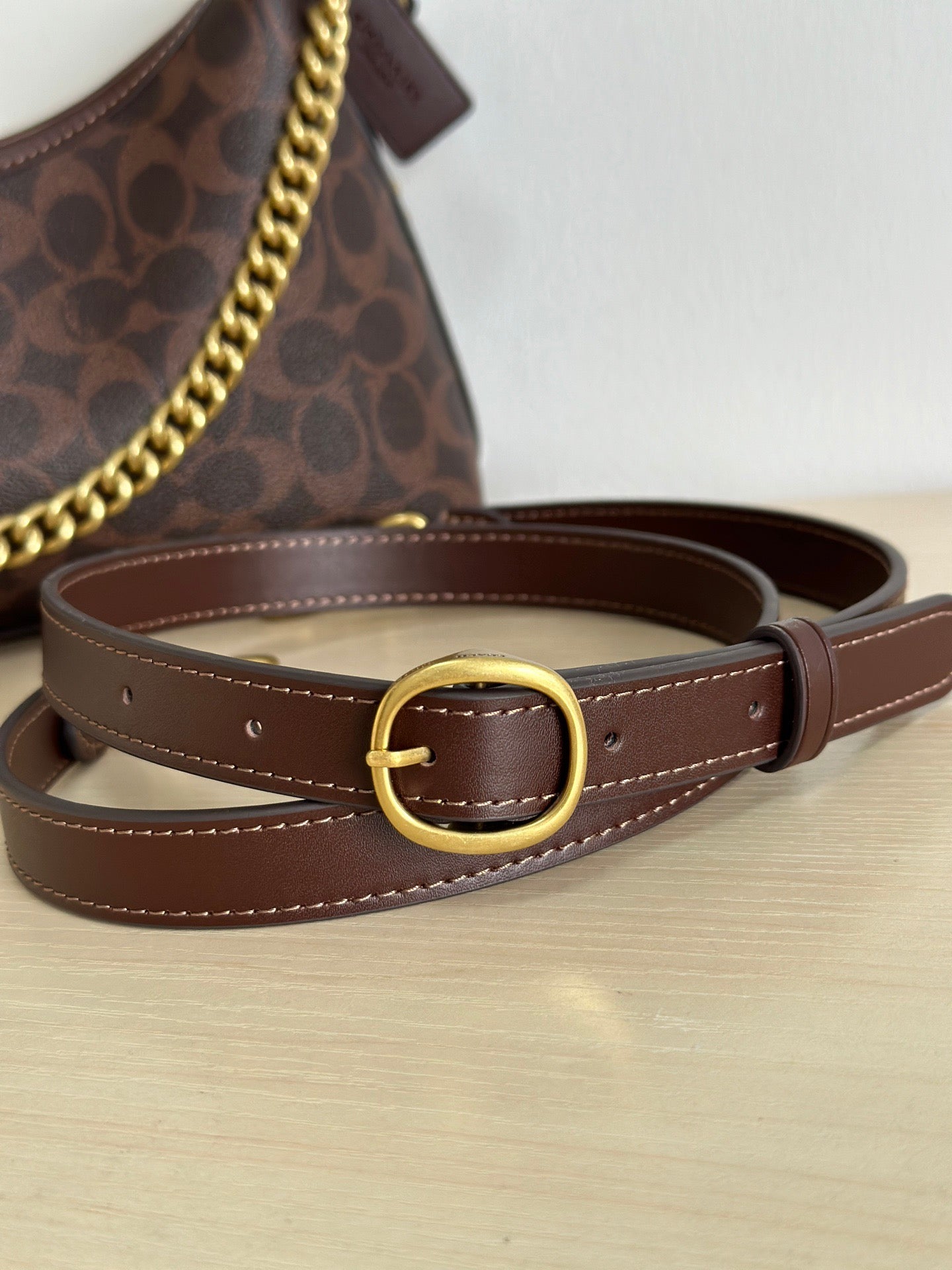 Authentic C*oach Canvas Juliet Small Shoulder Bag 25