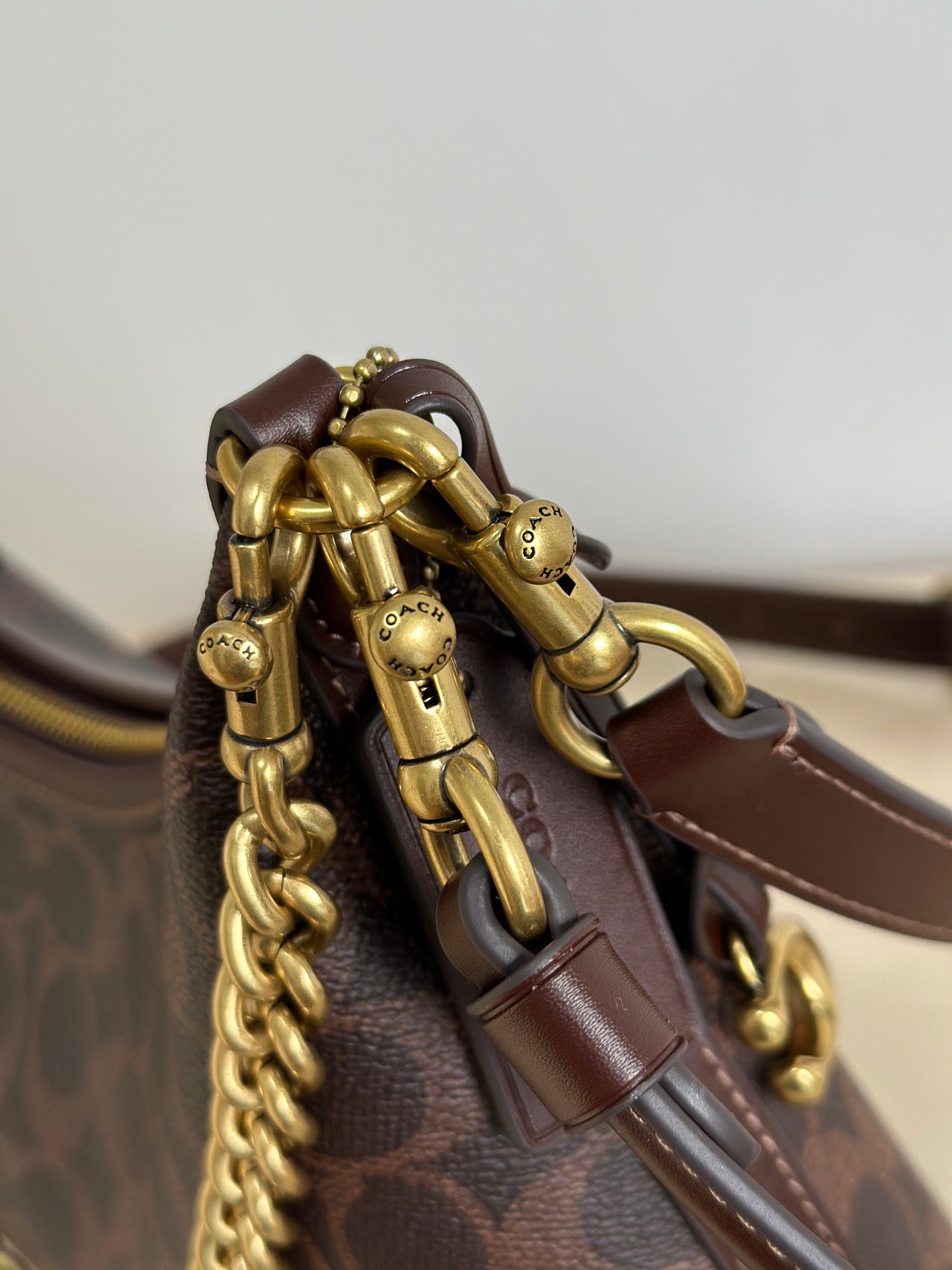 Authentic C*oach Canvas Juliet Small Shoulder Bag 25