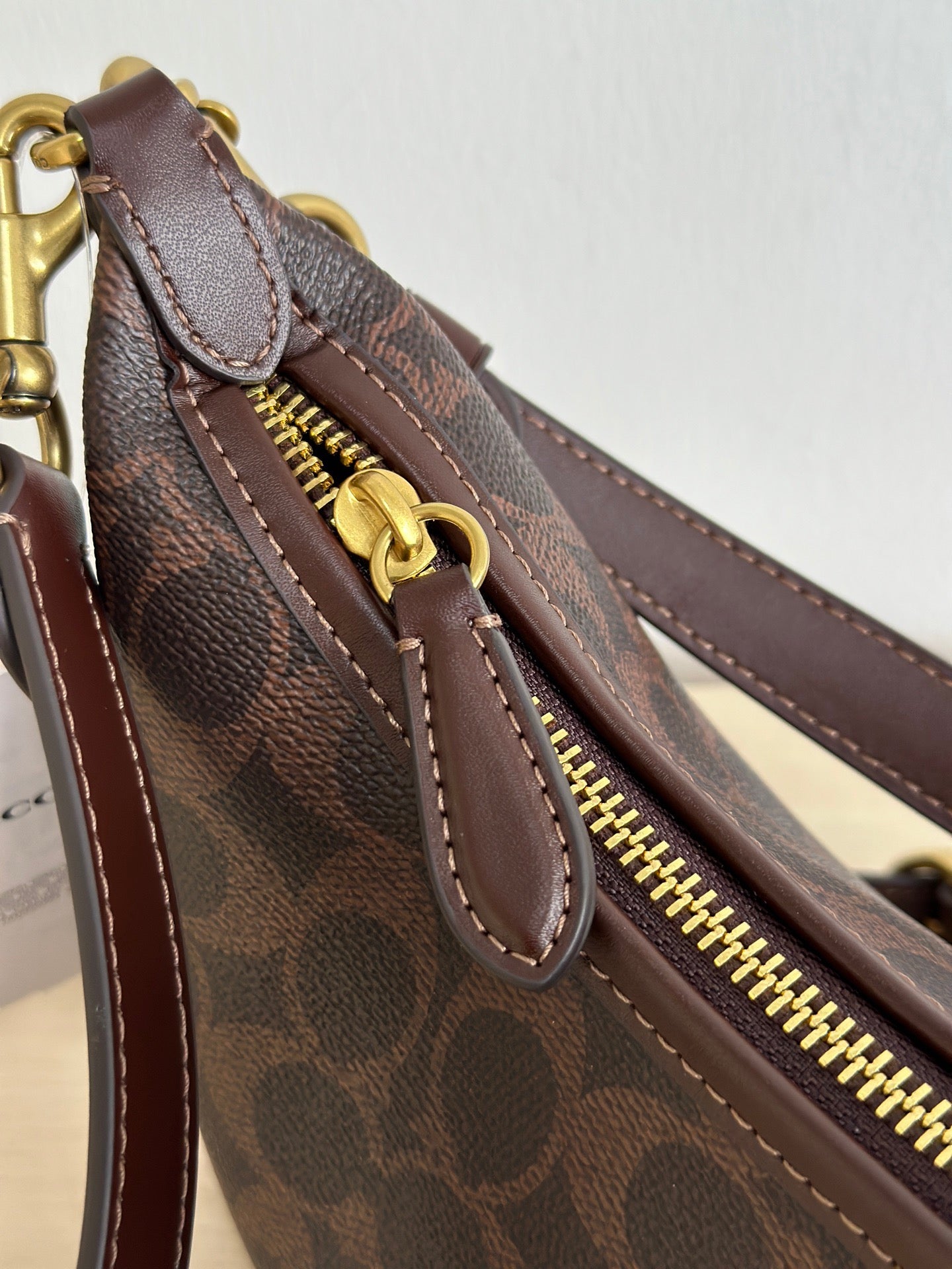 Authentic C*oach Canvas Juliet Small Shoulder Bag 25