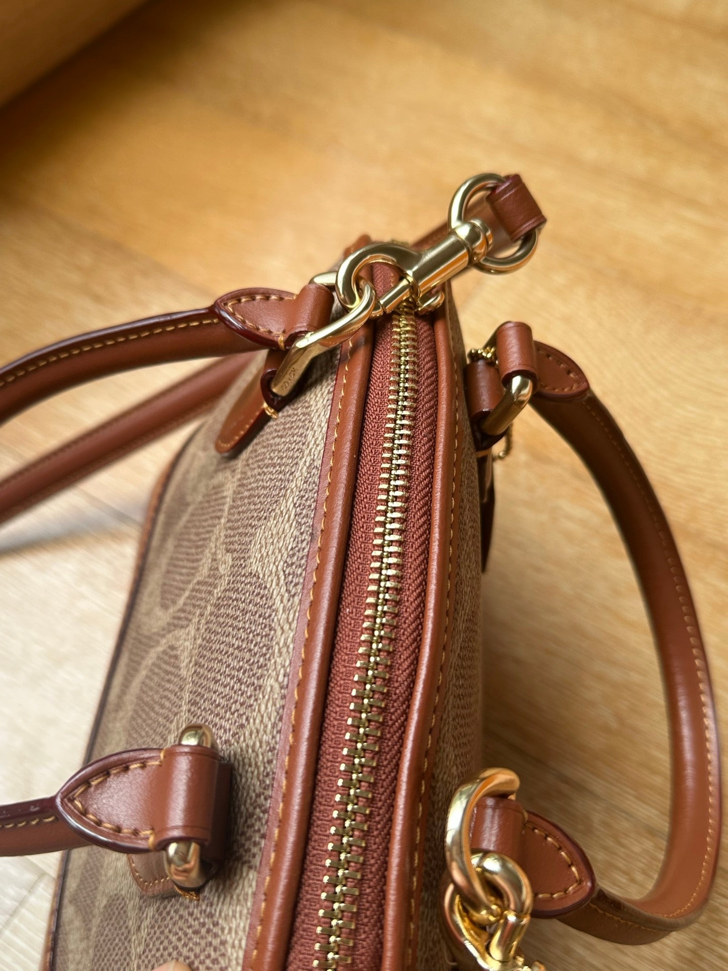 Sabrina Satchel Bag In Signature Canvas