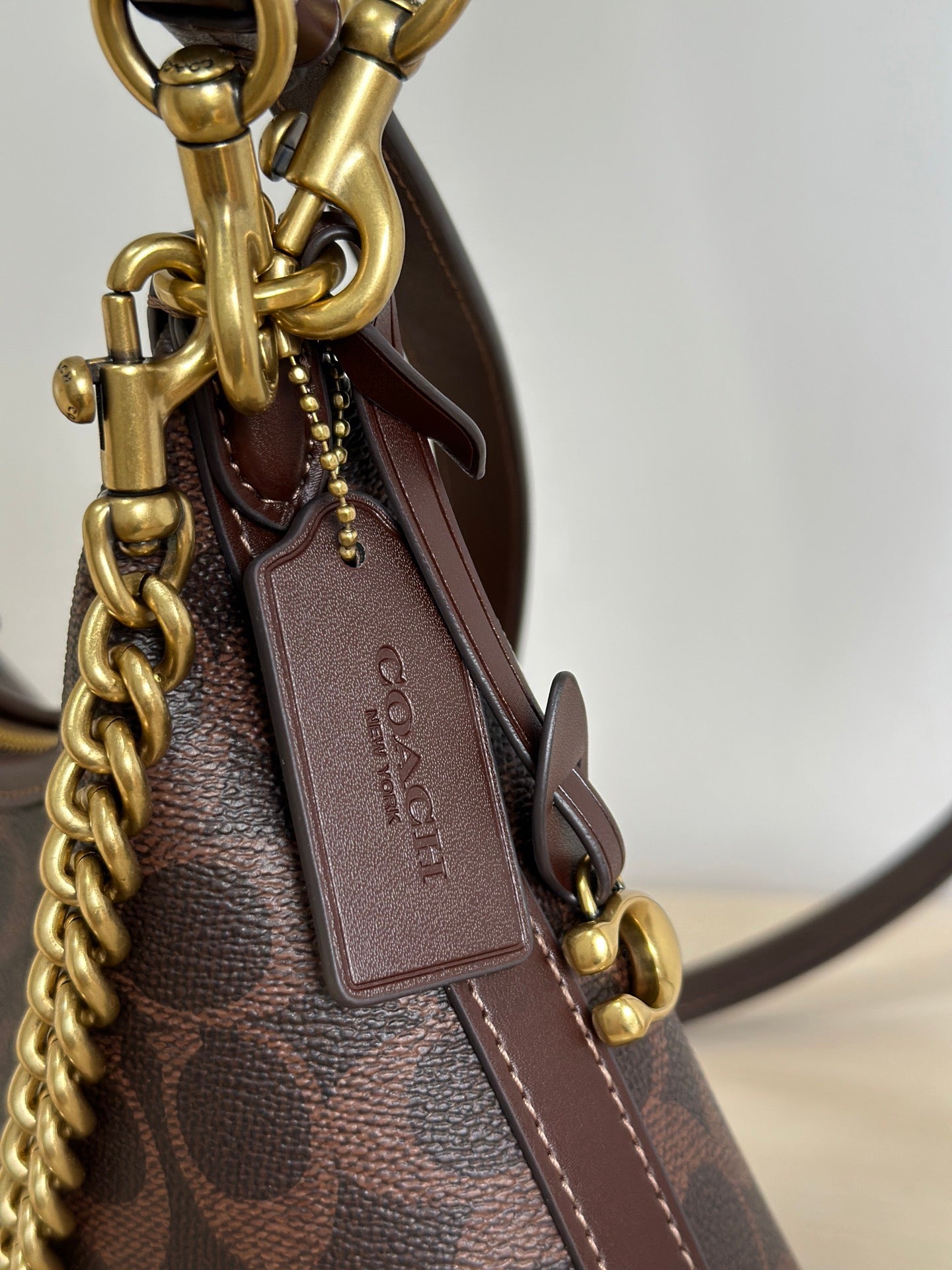 Authentic C*oach Canvas Juliet Small Shoulder Bag 25