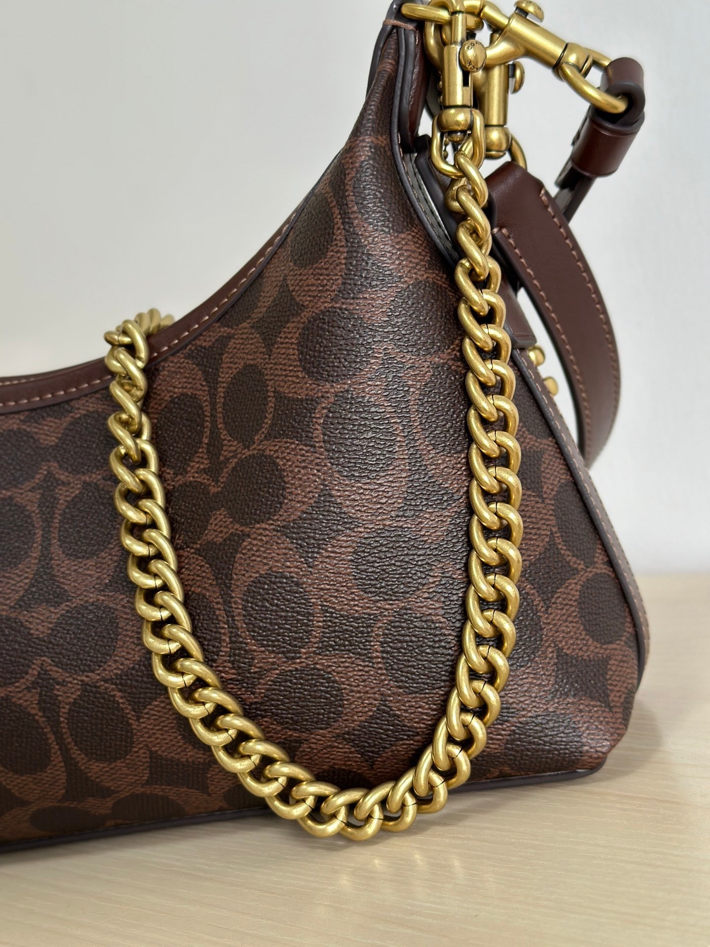 Authentic C*oach Canvas Juliet Small Shoulder Bag 25