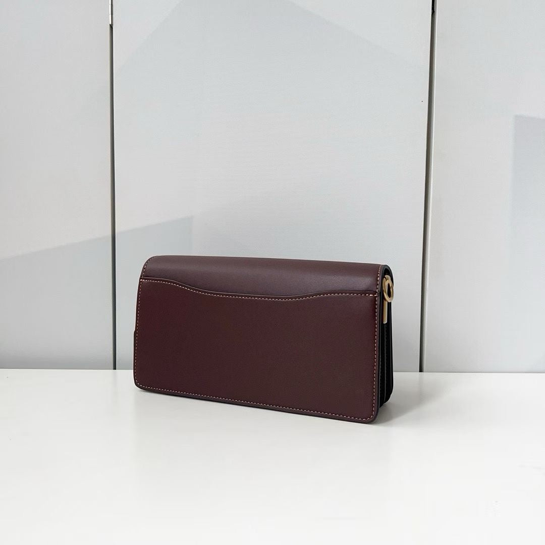 Authentic Coa*h Tabb* Shoulder Bag 26 In Signature Canvas Brass Maple