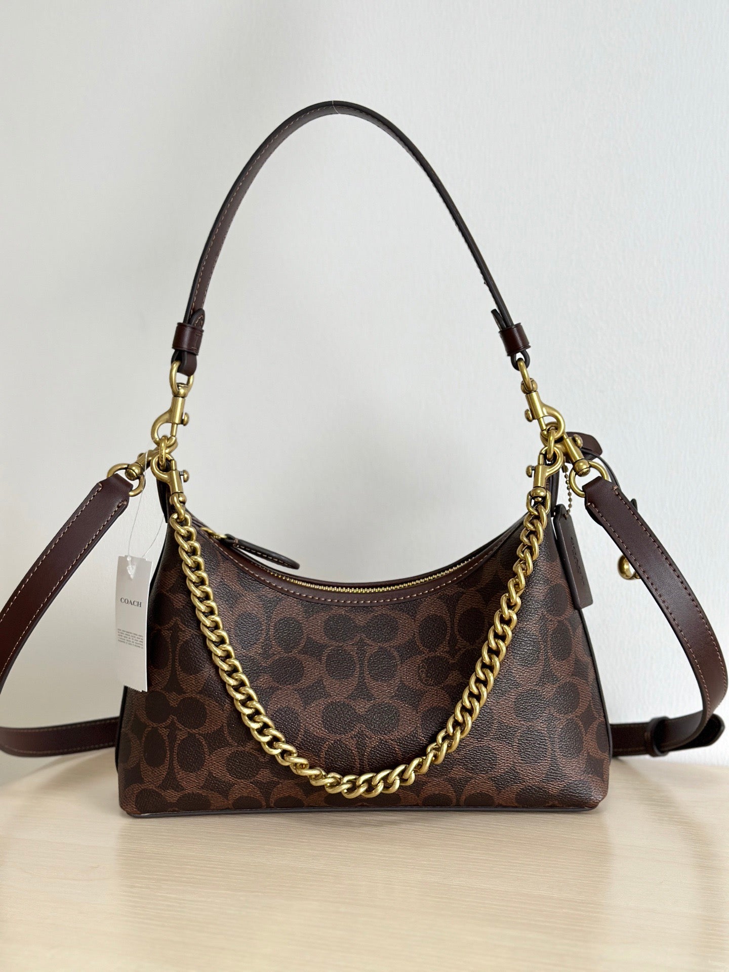 Authentic C*oach Canvas Juliet Small Shoulder Bag 25