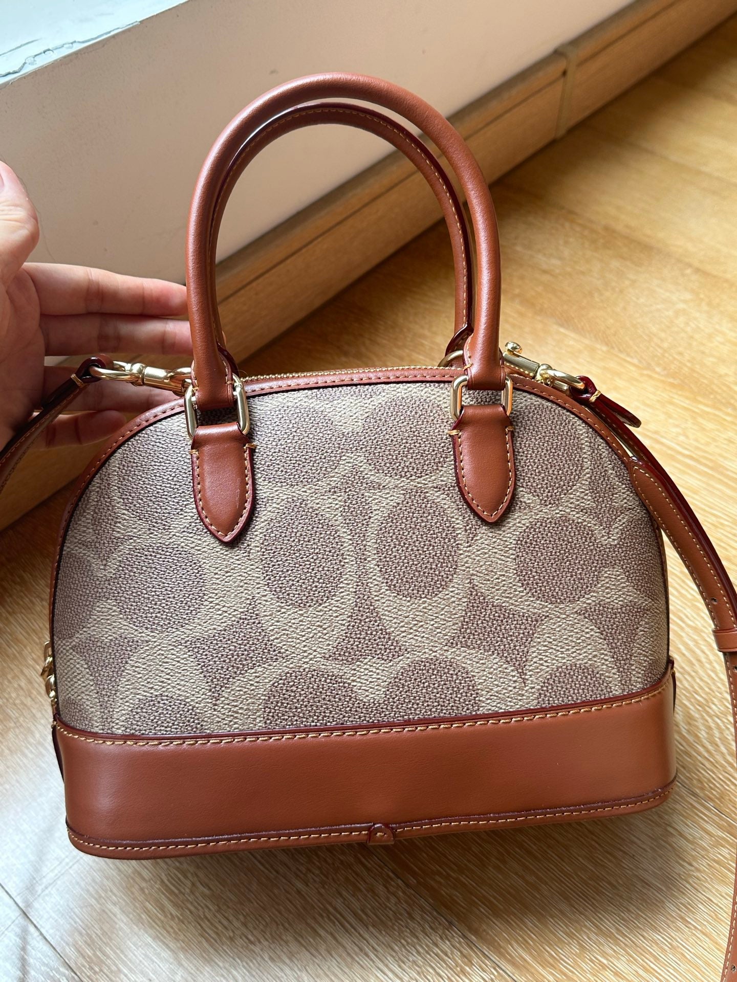 Sabrina Satchel Bag In Signature Canvas